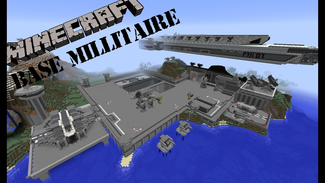 MINECRAFT Base militaire + TELECHARGEMENT