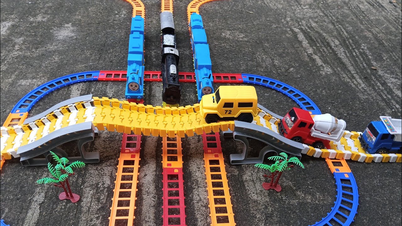 Mencari dan Merakit kereta api classic express adaptation,kereta api Thomas and Friends trackmaster