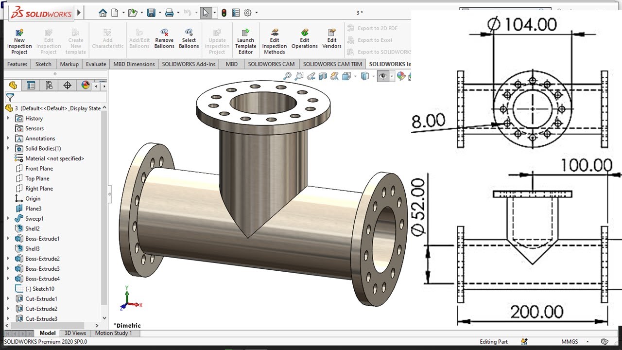 SolidWorks Tutorial for beginners .
