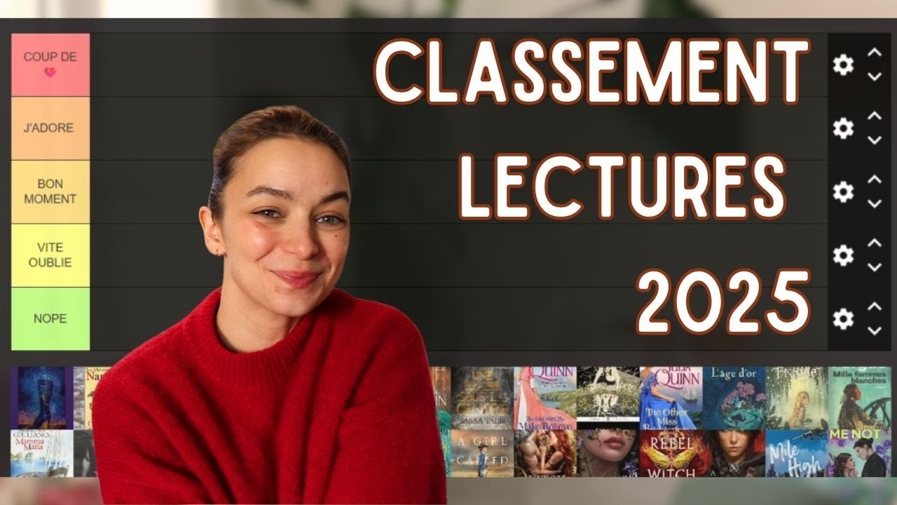 Je classe mes 103 lectures de l'année