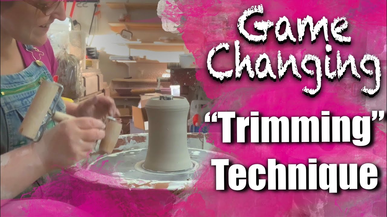 An epic way (not to) trim a foot on your pottery! This is a game changer! Pottery with Emily Vlog