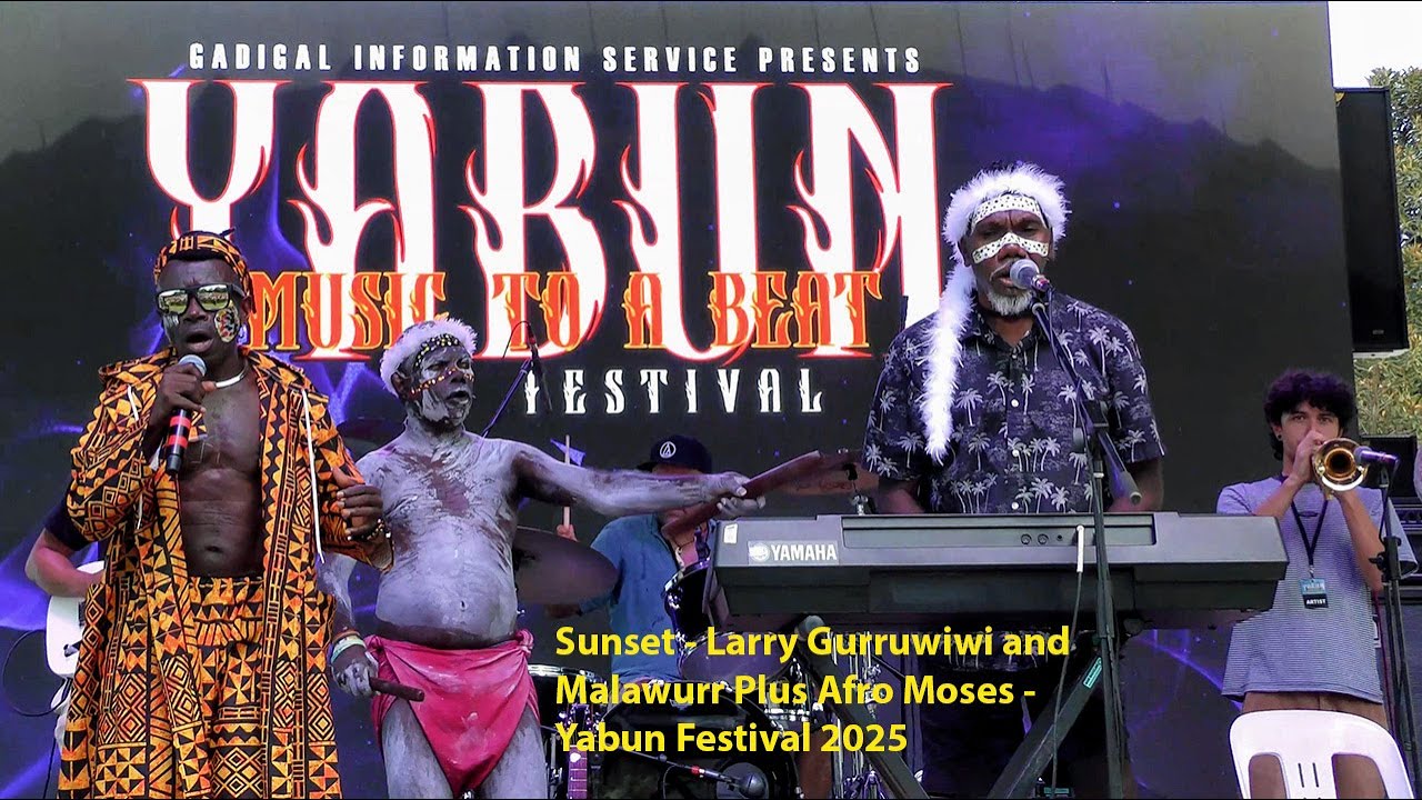 Sunset - Larry Gurruwiwi and Malawurr Plus Afro Moses   Yabun Festival Sydney 2025