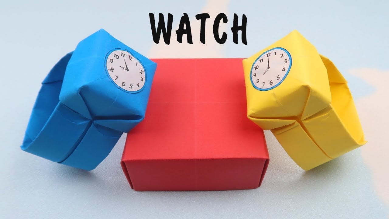 How to make a paper wrist Watch ? origami wrist Watch | origami Watch | paper Wrist Watch