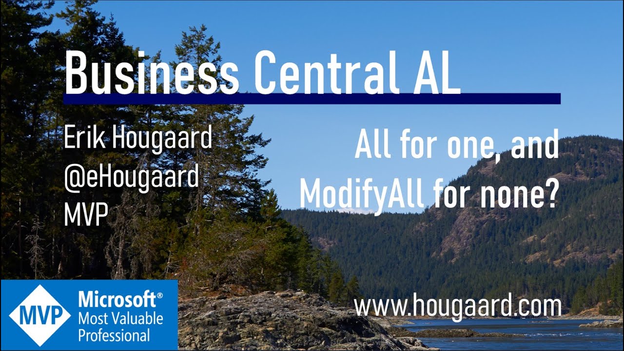 All for one, and ModifyAll for none? in AL and Business Central