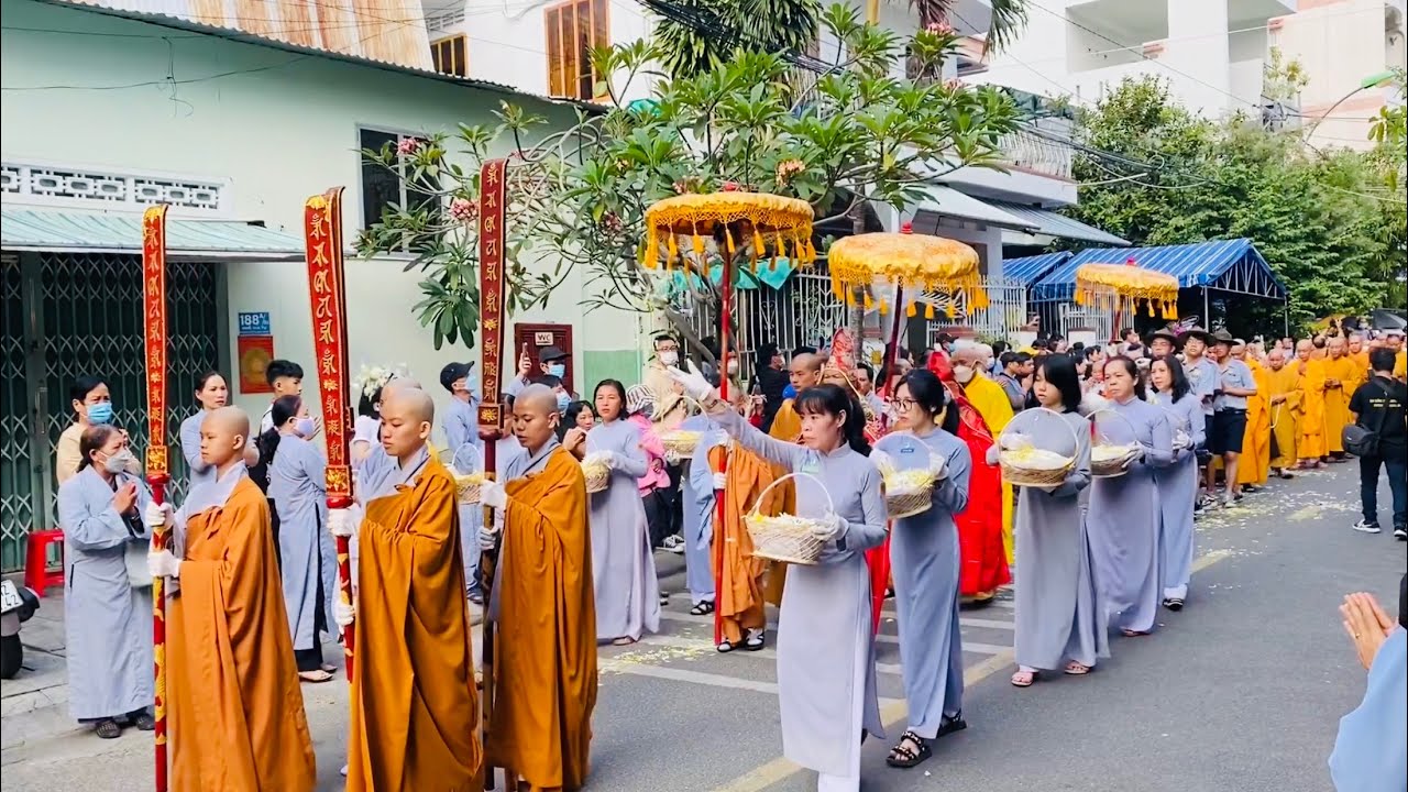 Nha Trang: Lễ Phụng Tống Kim Quan Ni Trưởng Thích nữ Viên Chánh Nhập Bảo Tháp Tại Chùa Kim Sơn. LTNT