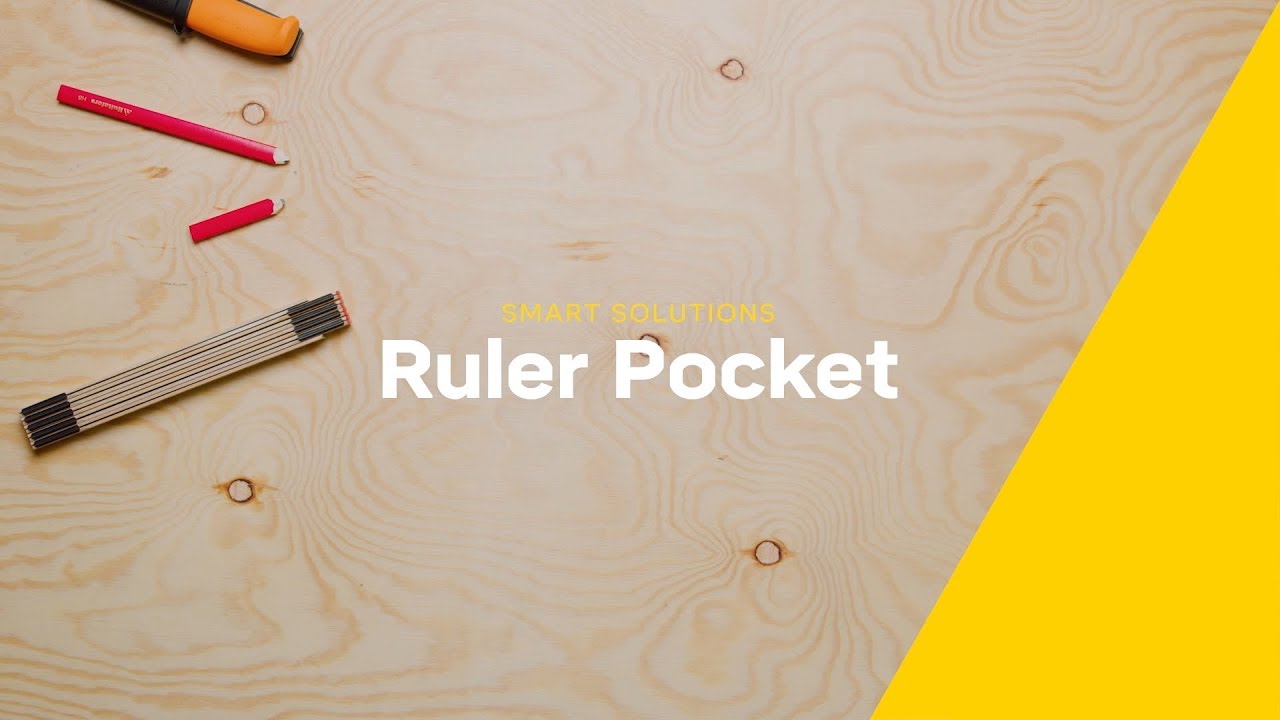 Snickers Workwear - Smart solutions: Ruler Pocket