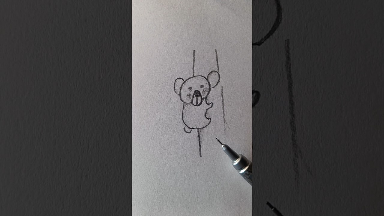 Baby Koala Drawing (So Cute!) 🐨 