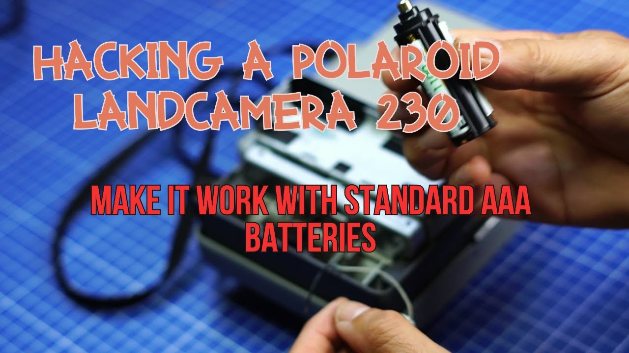 Convert a Polaroid Landcamera to AAA batteries