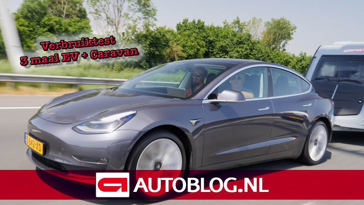 Caravan rijden met Tesla, ID.4 en BMW iX3: dramatische actieradius?