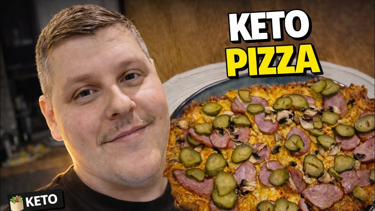 #22 Keto Pizza na kolację i jajecznica z kiełbasą 