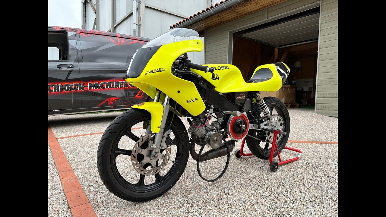 D&eacute;marrage de notre MALOSSI MVR Hybride MG2 / Nitro 70 cc - 2 stroke - Proto vario