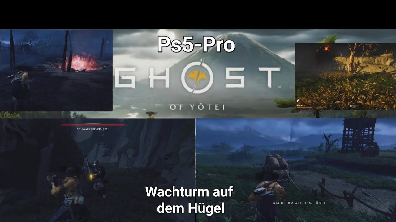 PS5-Pro Ghost of Yõtei: Wachturm auf dem Hügel Video 3 in 4K/30fps