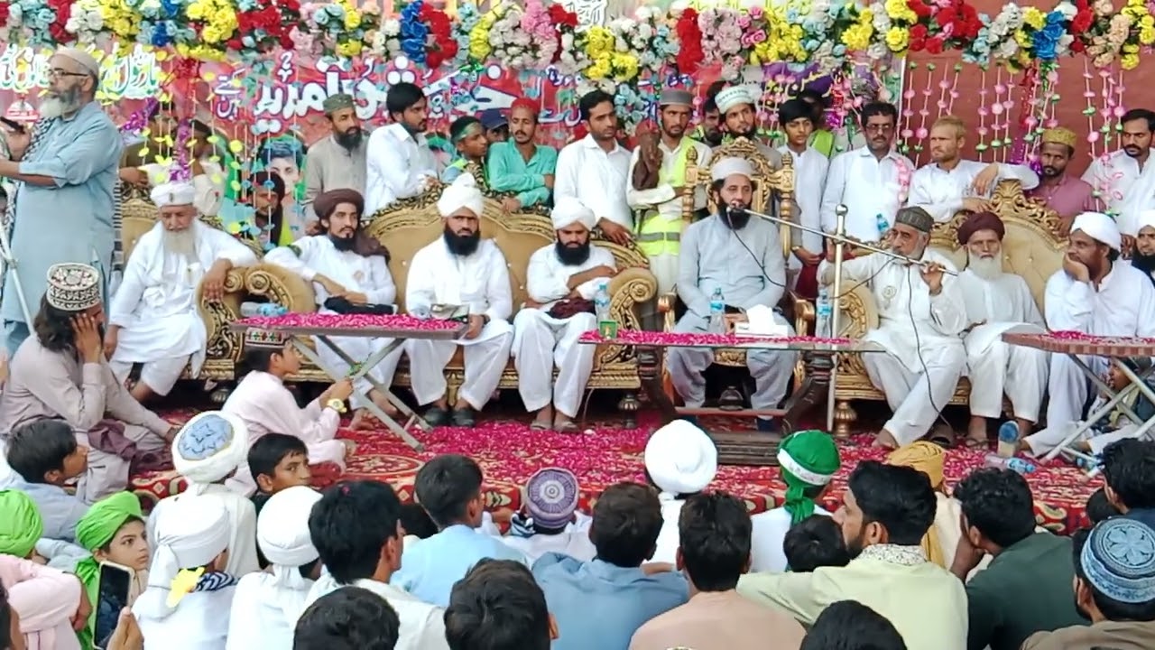 مرکزی جلوس سکھے کی منڈی قیادت پیر سید فیض الحسن شاہ صاحب دو 2024 12 ربیع الاول