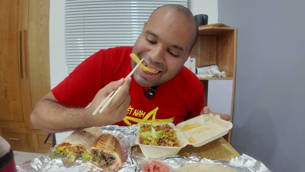 ASMR 🌯🍗CHICKEN PITA WRAP🥖BANH MI BEEF🍗CHICKEN KEBAB PLATE🤤😋 | SOFT SPOKEN | EATING SOUNDS