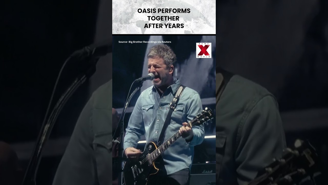 Gallagher Brothers Reunite For Cardiff Concert British Rock Band Oasis Stuns Cardiff Crowd |#shorts