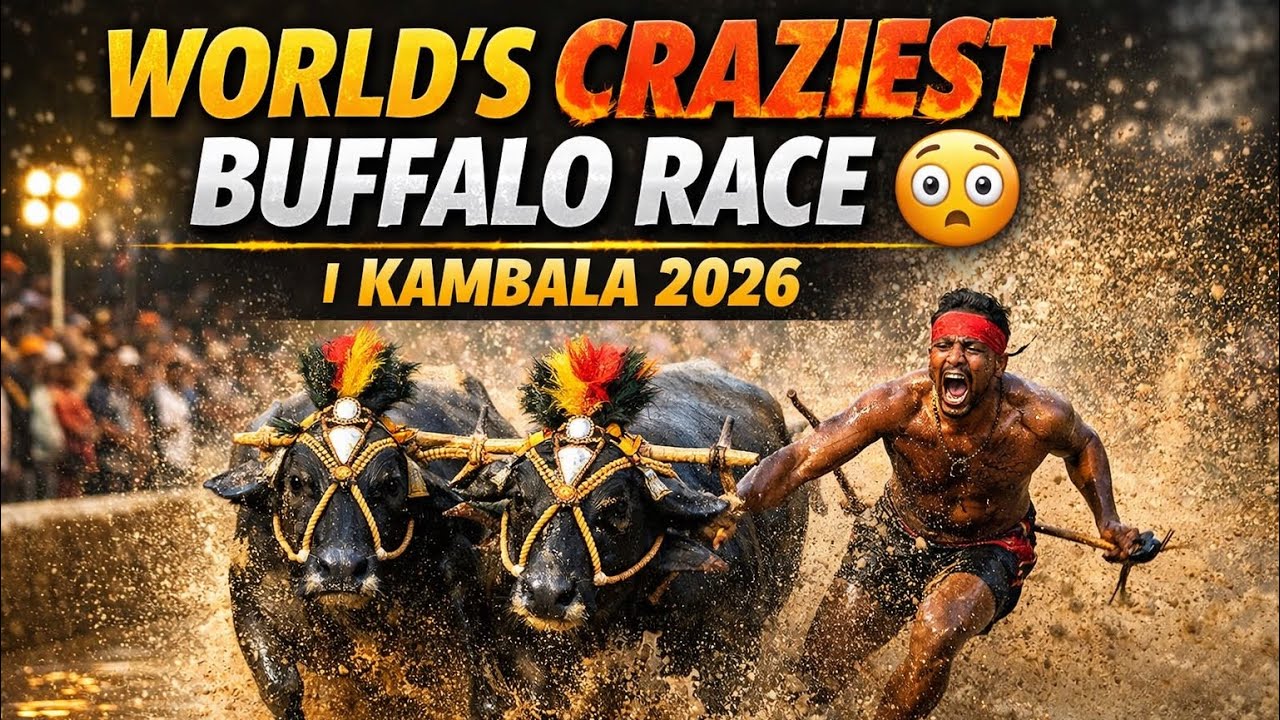 India’s Fastest Buffalo Race 🔥 | Real Kambala