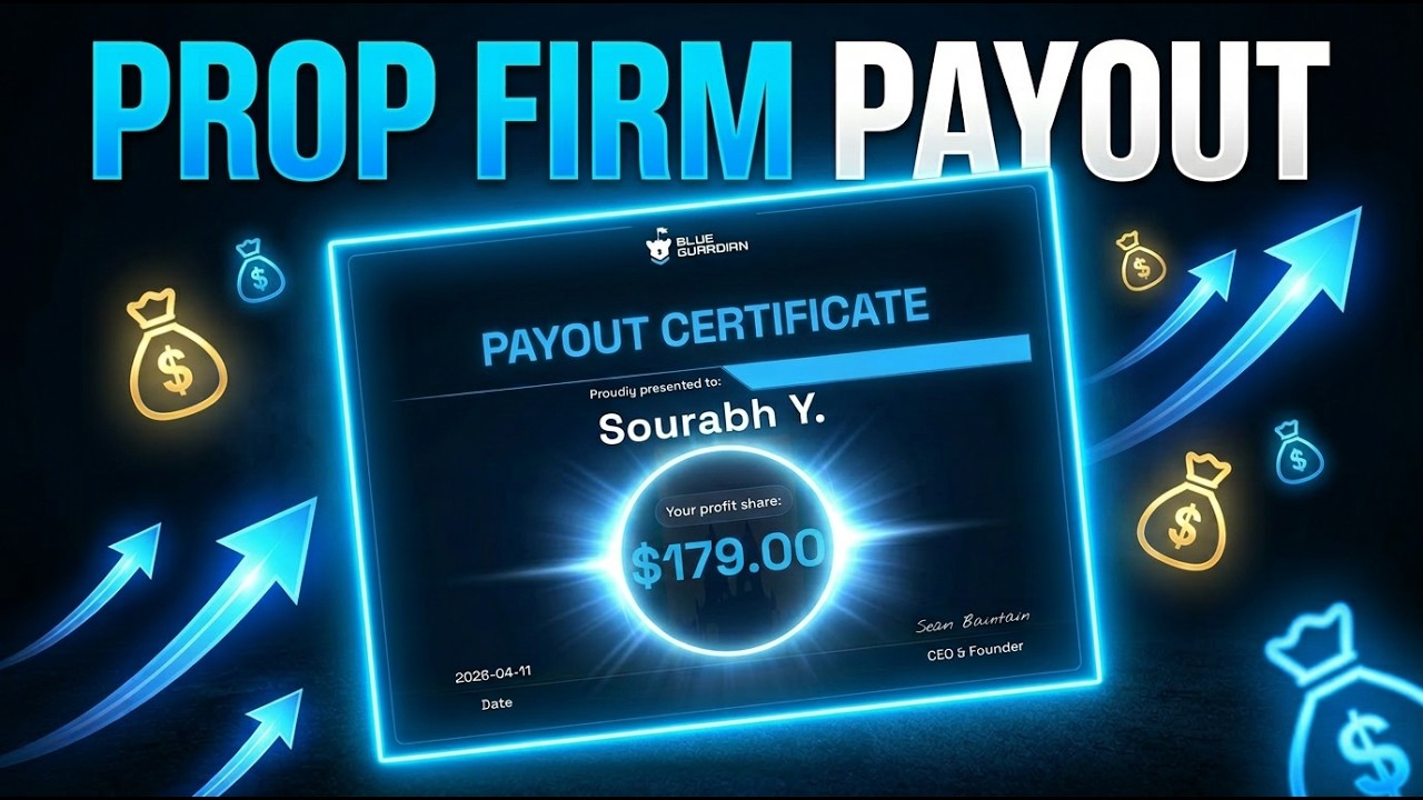 My First payout from blue guardian instant starter account | prop firm | Blue Guardian