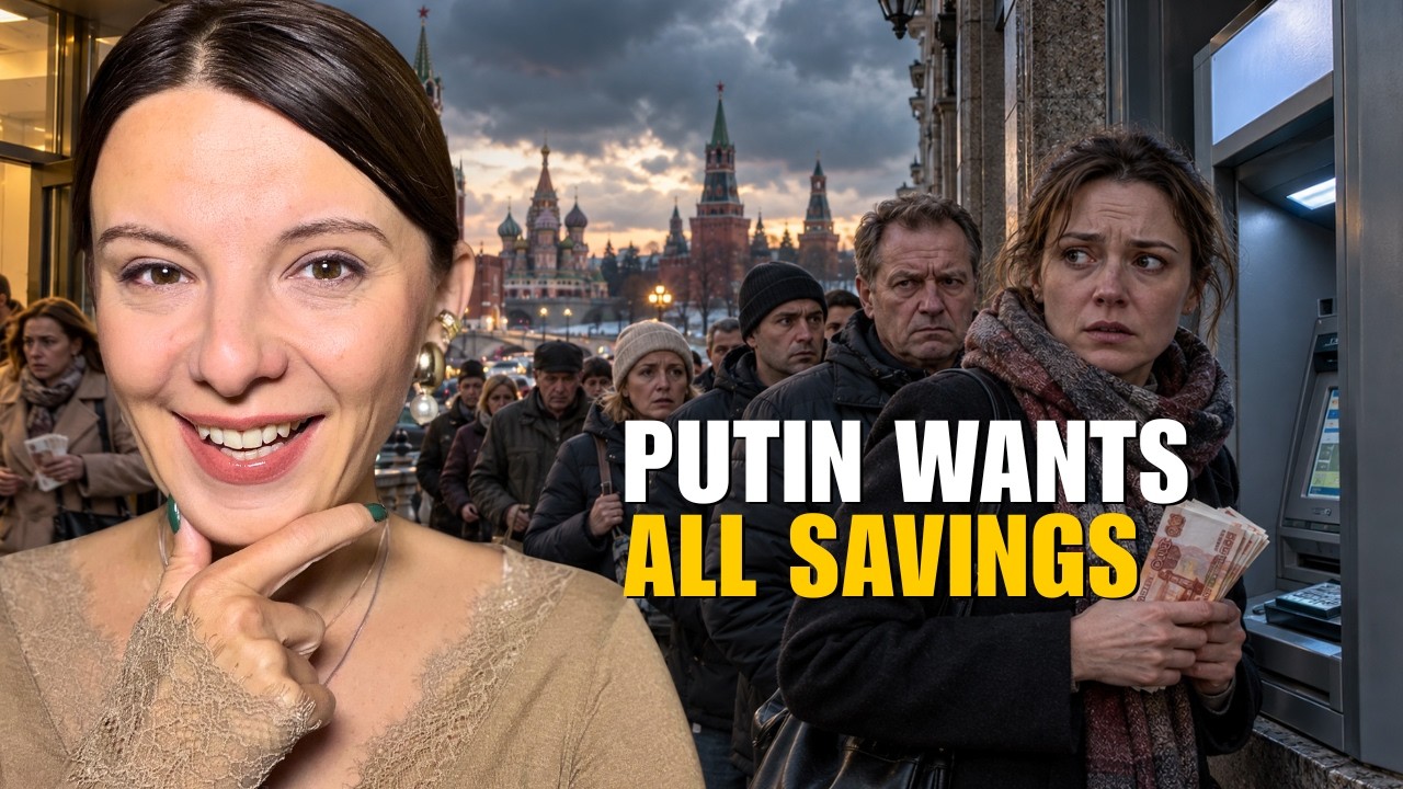 PUTIN WANTS SAVINGS: RUSSIANS RUSH TO WITHDRAW CASH Vlog 1541: War in Ukraine