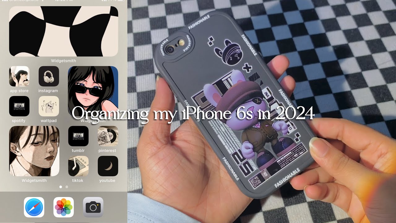 organizing+cleaning my phone(iPhone 6s)🌹||aesthetic vlog✨