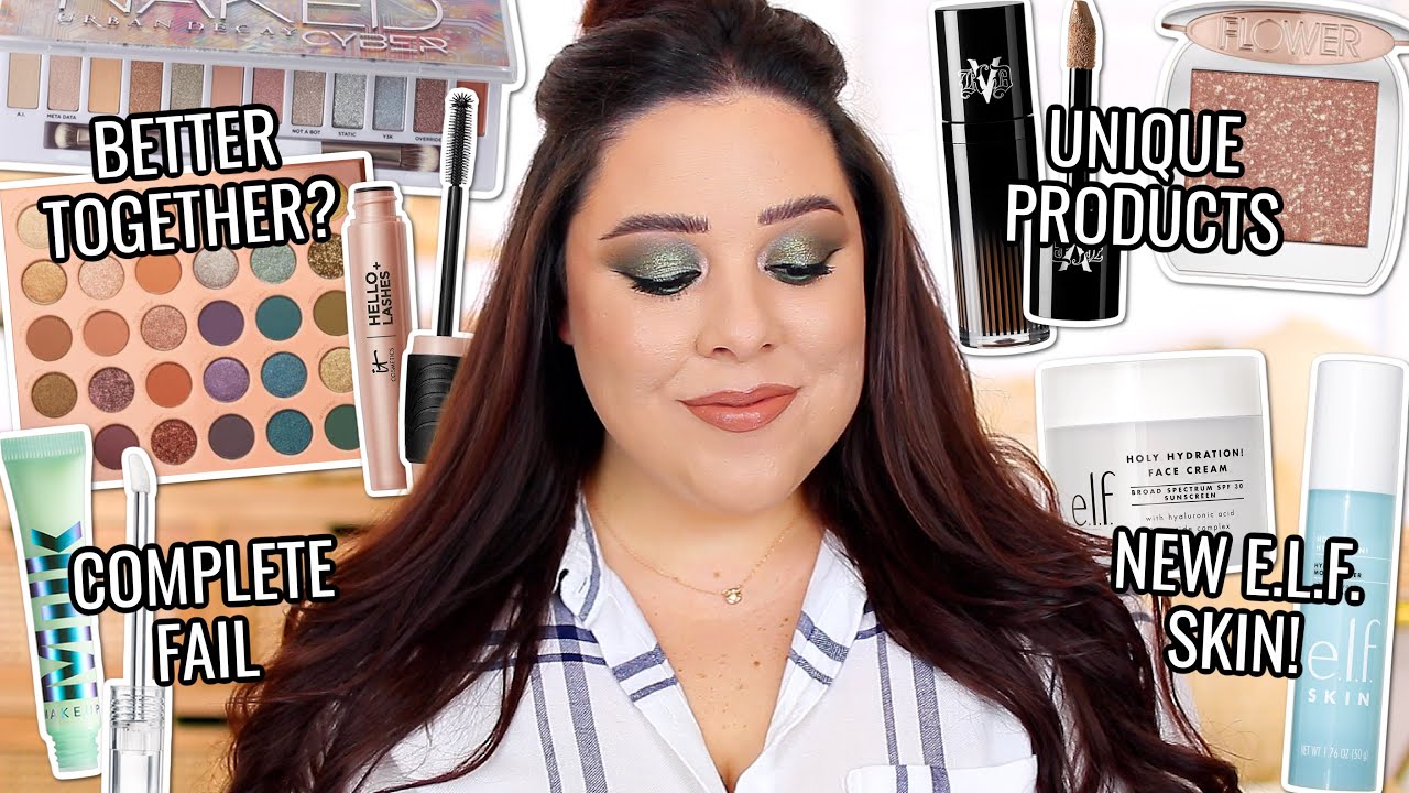 TESTING NEW RELEASES FALL 2021! E.L.F. SKIN, MILK HYDRO GRIP EYE PRIMER & MORE // WORTH THE HYPE?