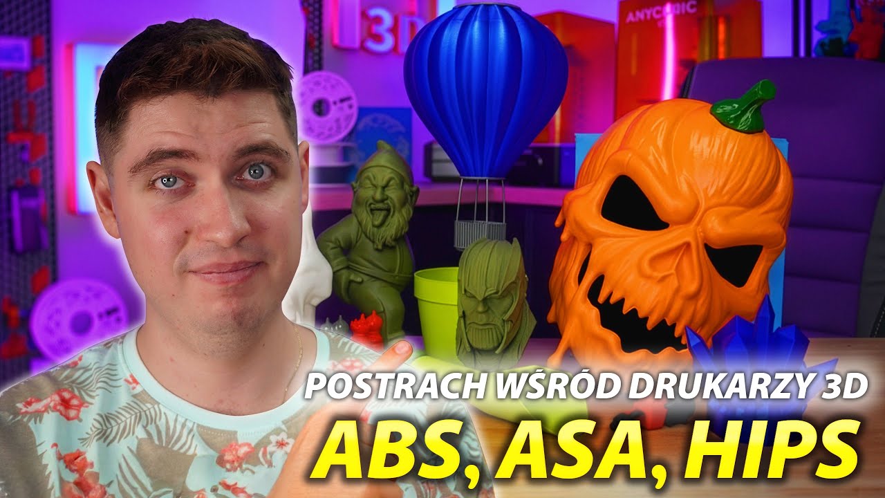 🧱 ABS, ASA, HIPS w druku 3D⁉️ Który materiał wybrać❓ | Przedszkole druku 3D 📗✏️