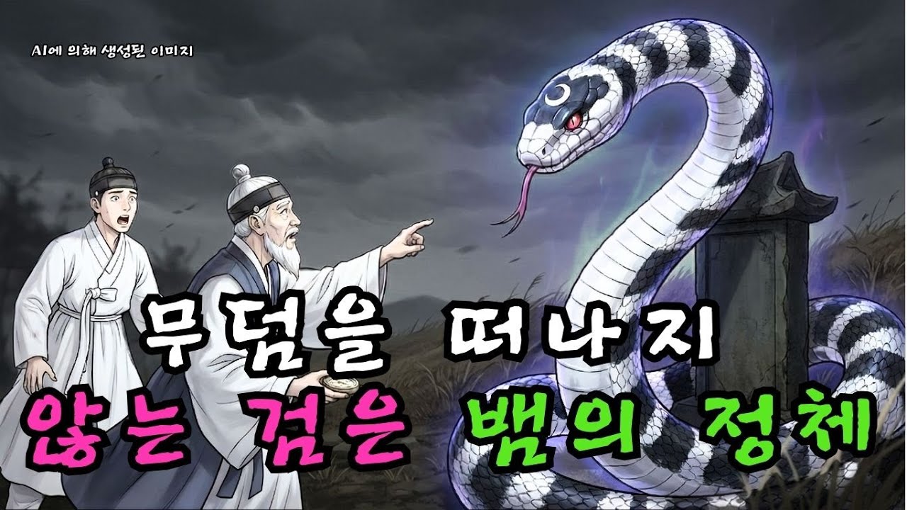 돌아가신 아버지 무덤을 지키는 검은 뱀, 지나가던 지관이 던진 한마디에 온 집안이 경악하다 | 야담 | 민담 | 풍수지리 | 야담 | 민담  |  조선시대