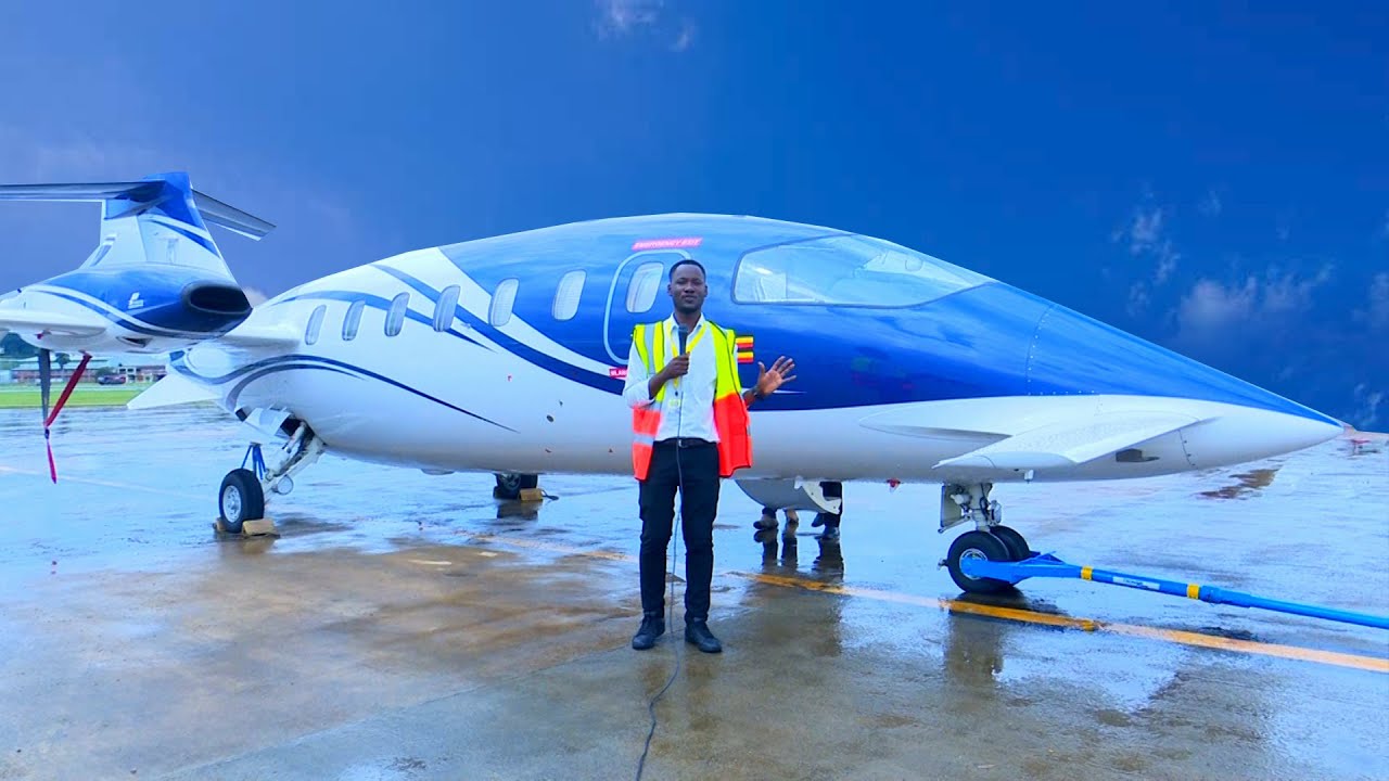 Inside the new Private Jet for Uganda Police at Uganda Aviation Expo 2023