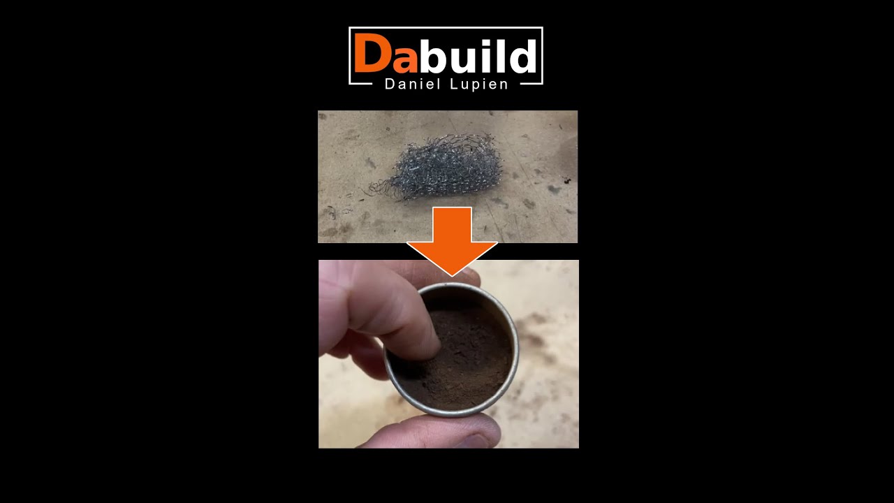 Easy DIY rust powder for craft projects