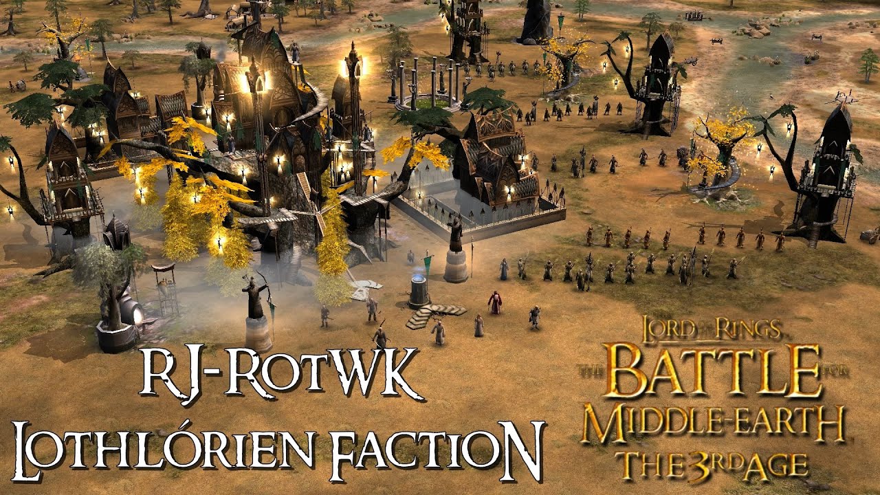 LotR BfME2 - RJ-RotWK Mod Lothl&oacute;rien Faction vs Brutals #letsplay  #gameplay
