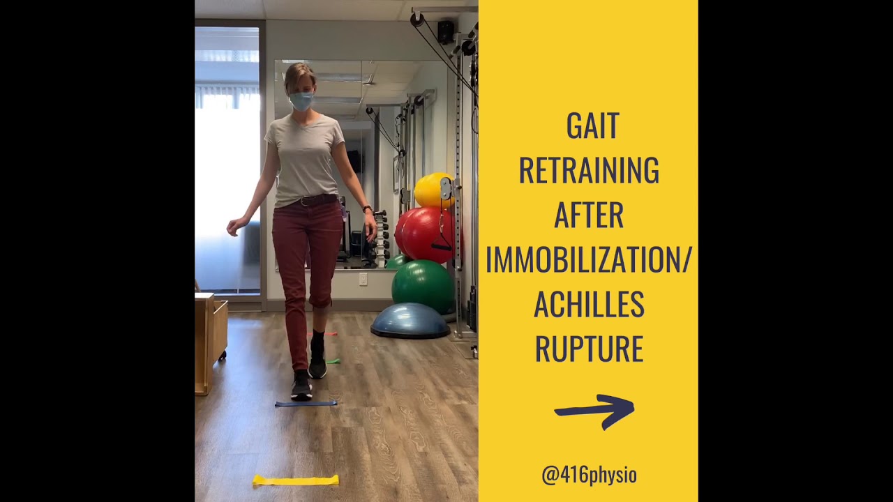 Gait retraining after achilles rupture