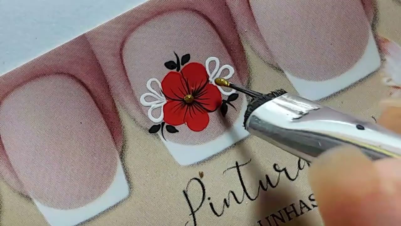 Adesivos modelinho fácil para iniciantes #manicure 