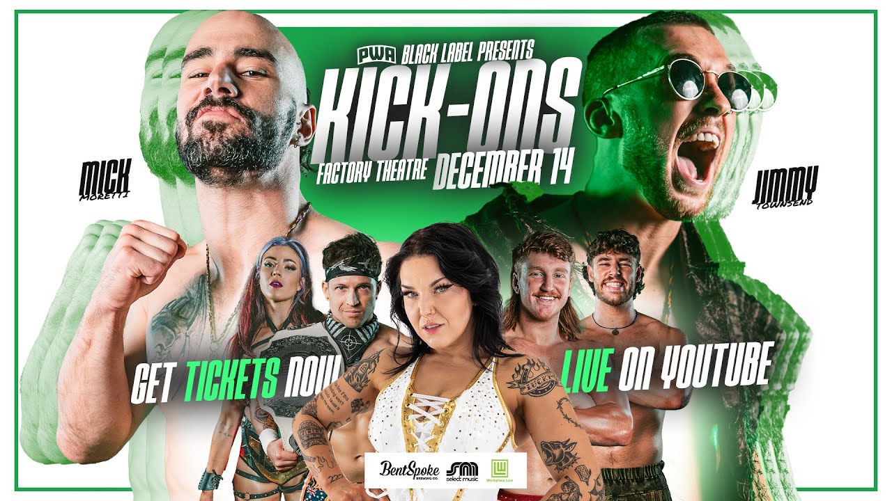 KICK-ONS 🎉 presented by Pro Wrestling Australia BLACK LABEL