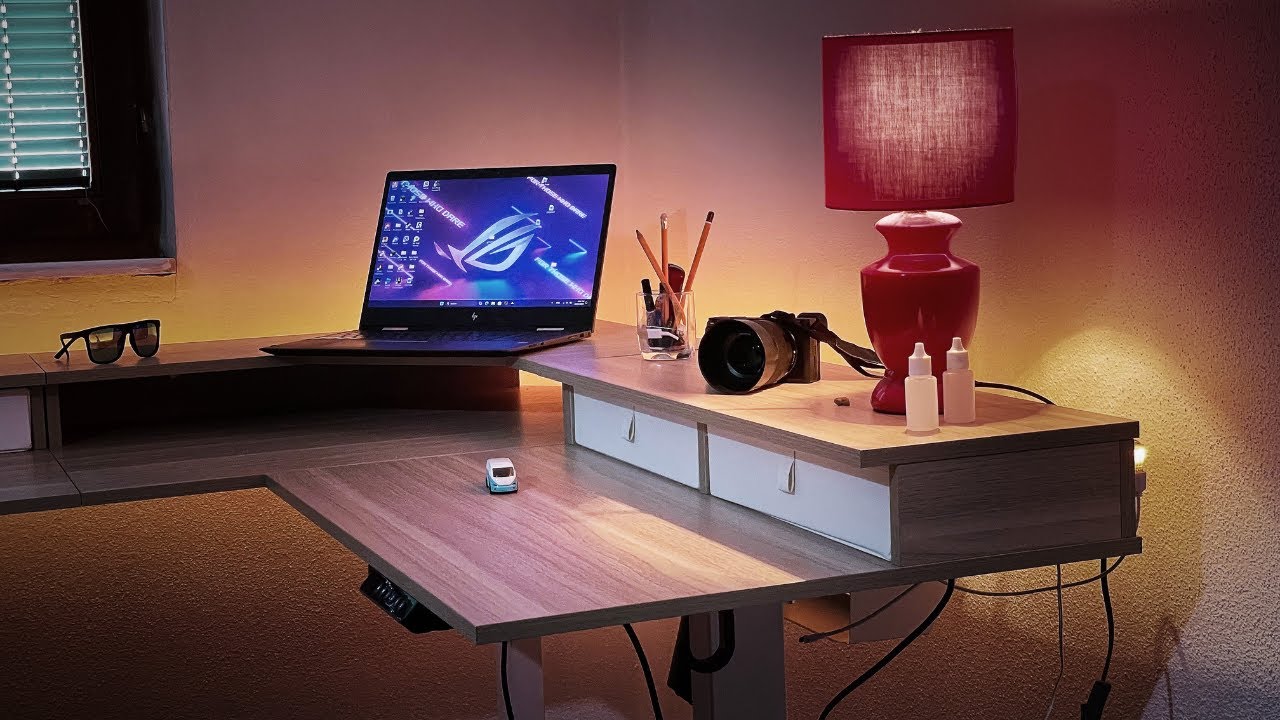 Best Height Adjustable Standing Desk? FEZiBO L-Shaped Worland Review, Assembly & Final Build 2024