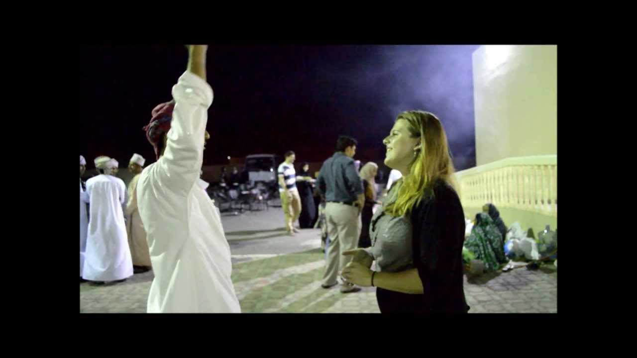الطلبة الامريكيون في كلية السلطان قابوس American students in SQC