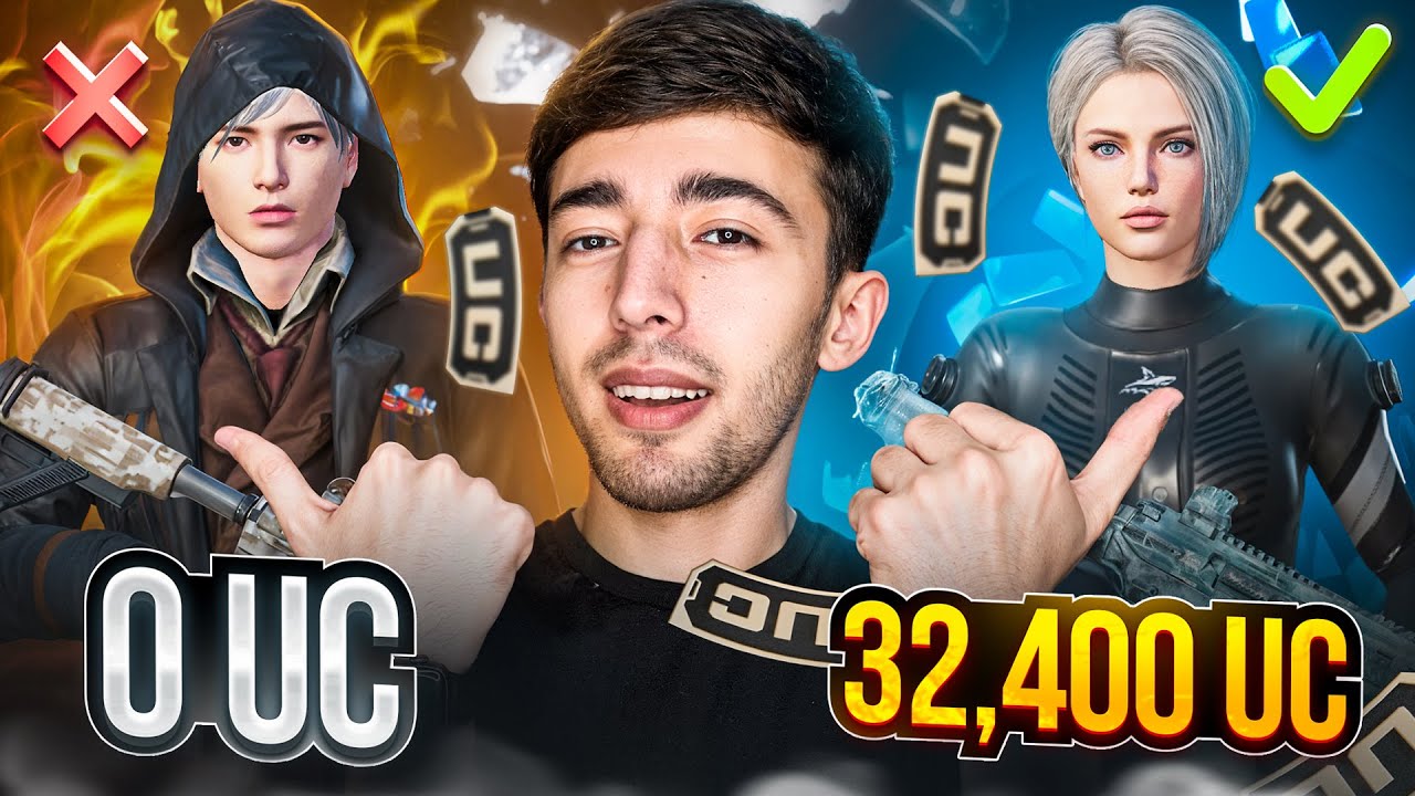 😱32,400 UC OBUNACHIM YANGI AKKAUNTINI KUCHAYTIRDIM 🥵 PUBG MOBILE!!!