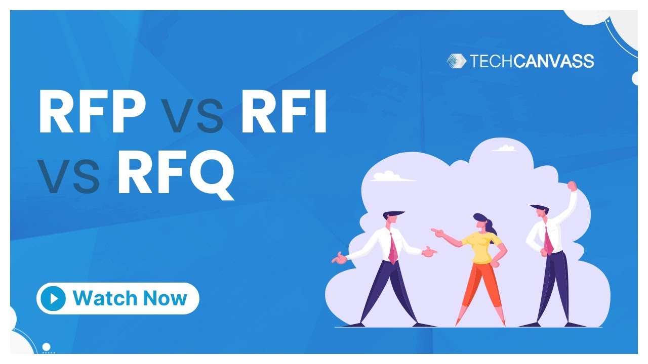 RFP vs RFI vs RFQ - Short Video by Techcanvass
