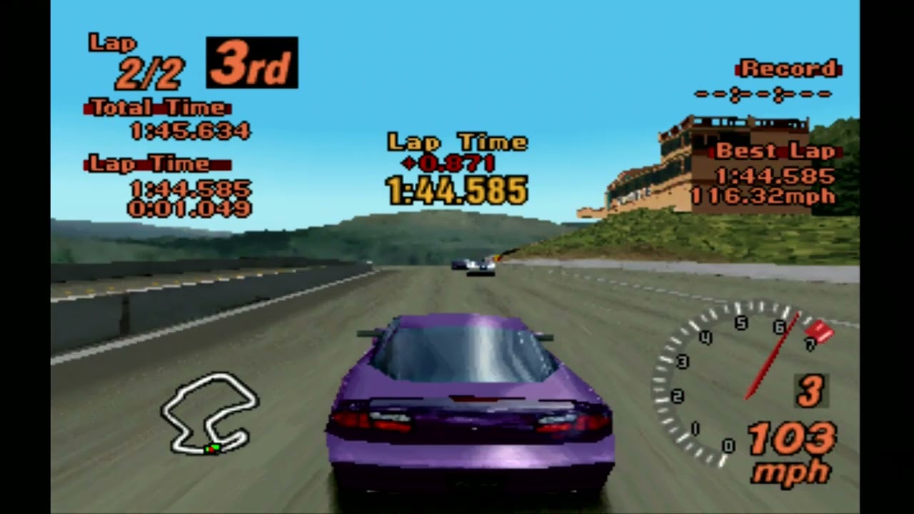 Gran Turismo 2 Simulation Mode - Race as Chevrolet Camaro at Laguna Seca - USA Nationals Entry
