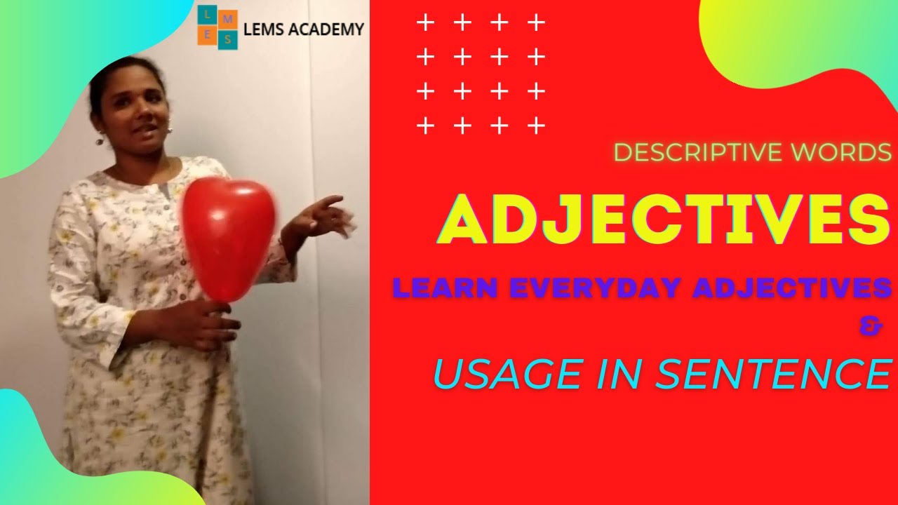 Adjectives often used daily in English with examples