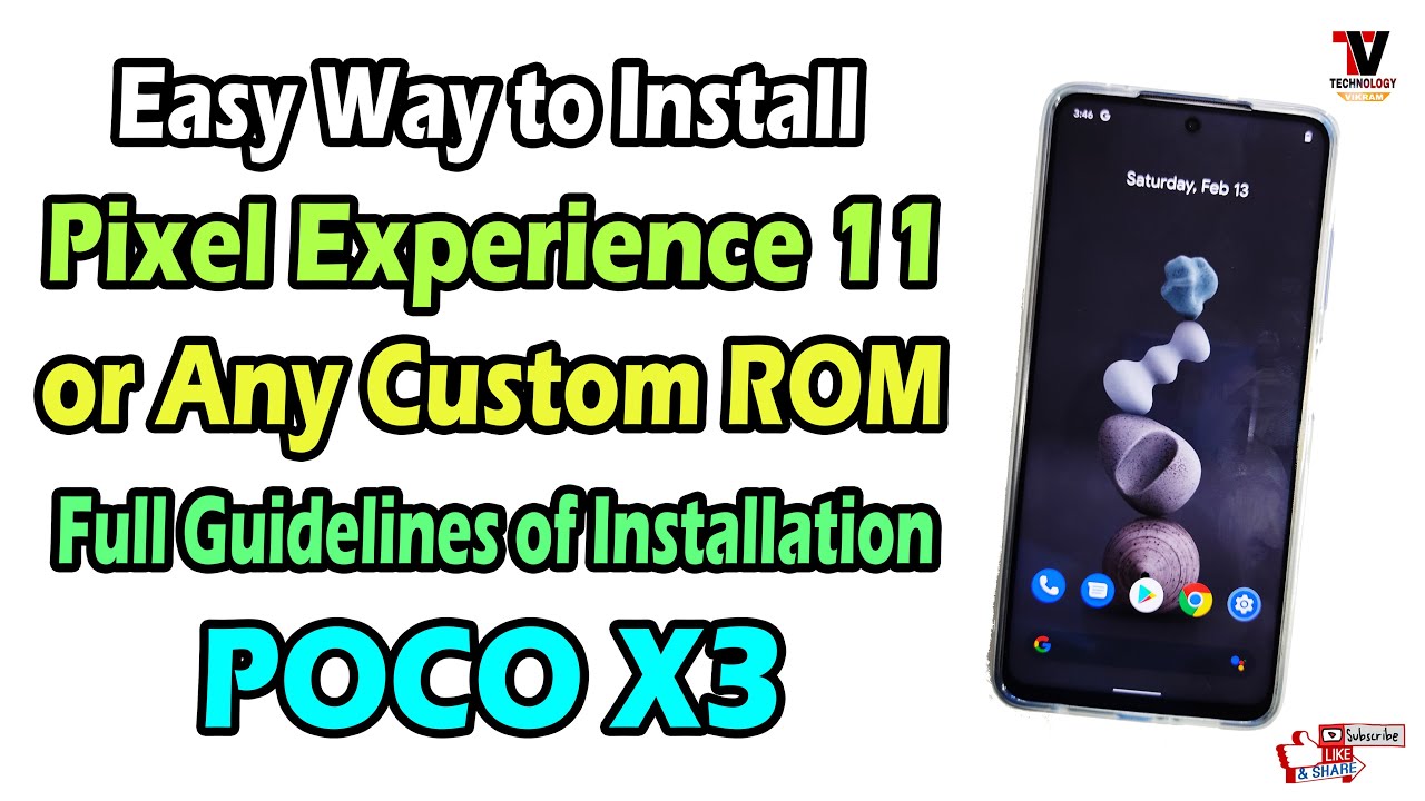 Easy Way to Install Custom ROM on POCO X3 (Pixel Experience OS Step by Step Installation Tutorial)