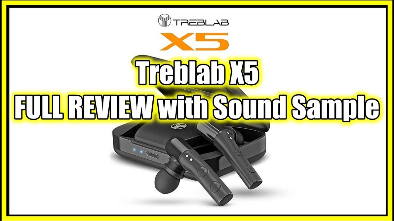 Treblab X5 - High-End Bluetooth Earbuds w/Beryllium Speakers - True HD Sound, REVIEW + SOUND SAMPLE
