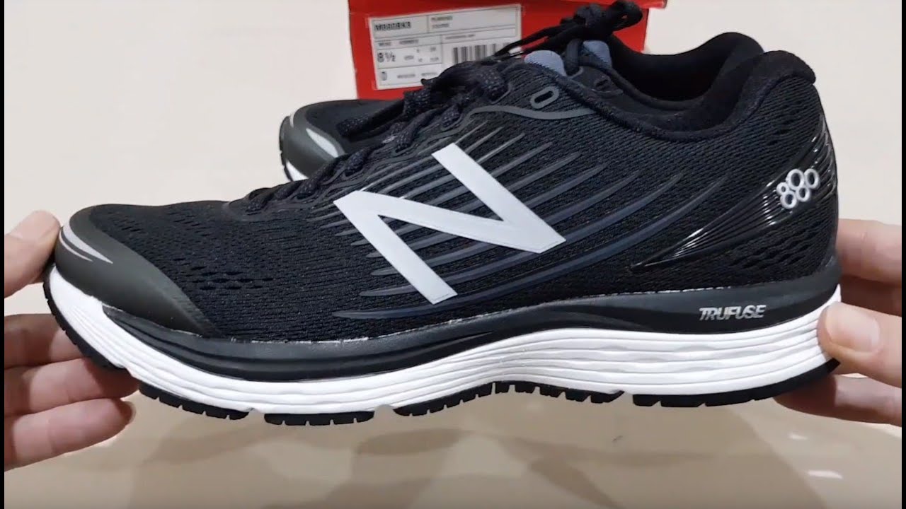 Unboxing  NEW BALANCE  880 V8 TRUFUSE M880BK8 BLACK BEST ROAD RUNNING SHOES (100% ORIGINAL & RESMI)