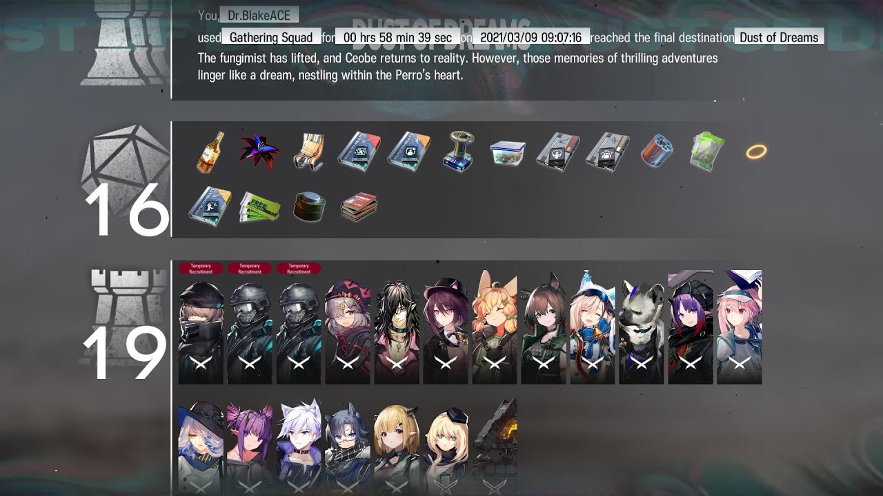 Arknights - IS#1 (Ceobe's Fungimist) - Dust Of Dreams Ending (Hard) - Only 3* And Below Squad