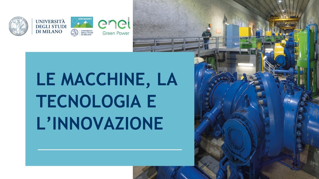 LE MACCHINE, LA TECNOLOGIA E L’INNOVAZIONE