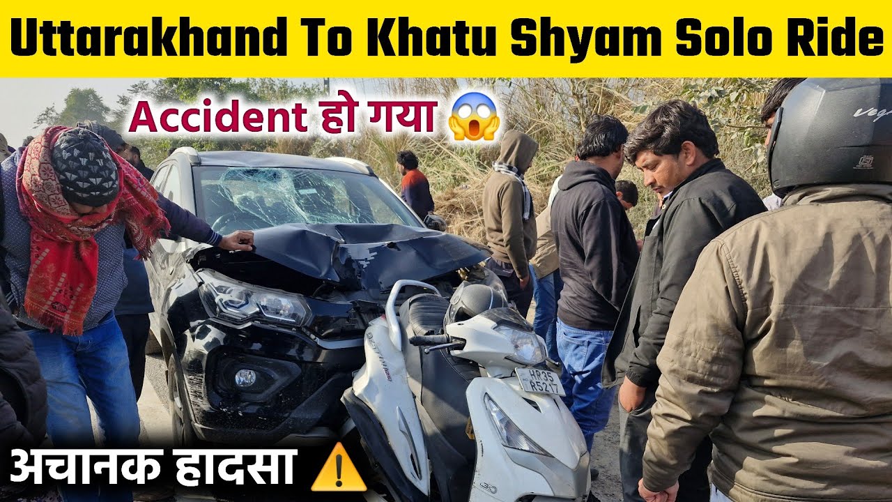 Accident on Highway 😳 | Last Village Of Rajasthan | Khatu Shyam Solo Ride EP-2 | Robin Rawat