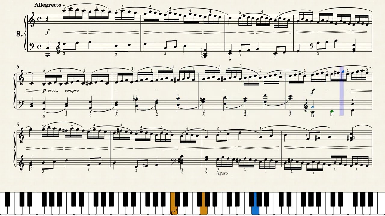 베르티니 Op.29 No.8 | Henri Bertini - 48 Studies Op.29 No.8