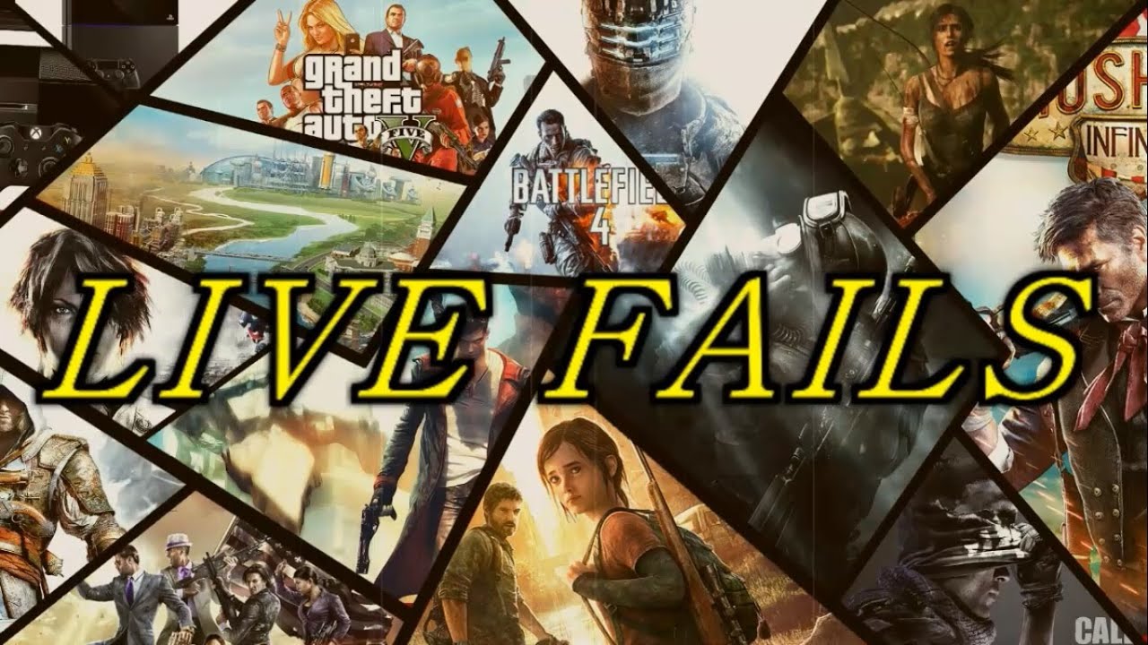 LIVE Fails - #01 (Momentos Bizaros All Games)