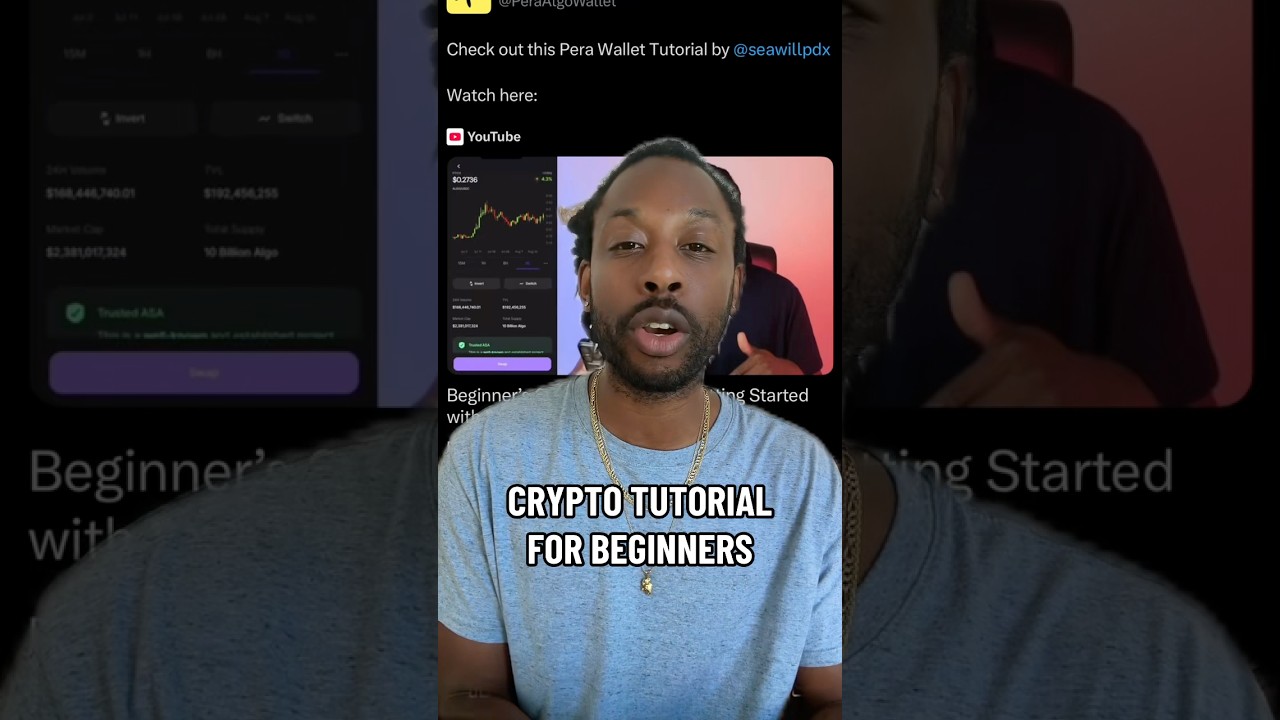 CRYPTO TUTORIAL FOR BEGINNERS: ALGORAND WALLET EXPLAINED