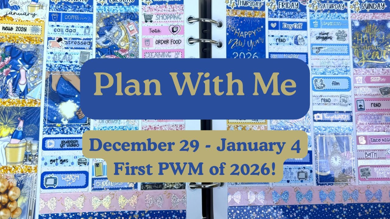 December 29 – January 4 | Plan with Me | October 2025 Sub from Sugar Pop Fizz | kaseyplans