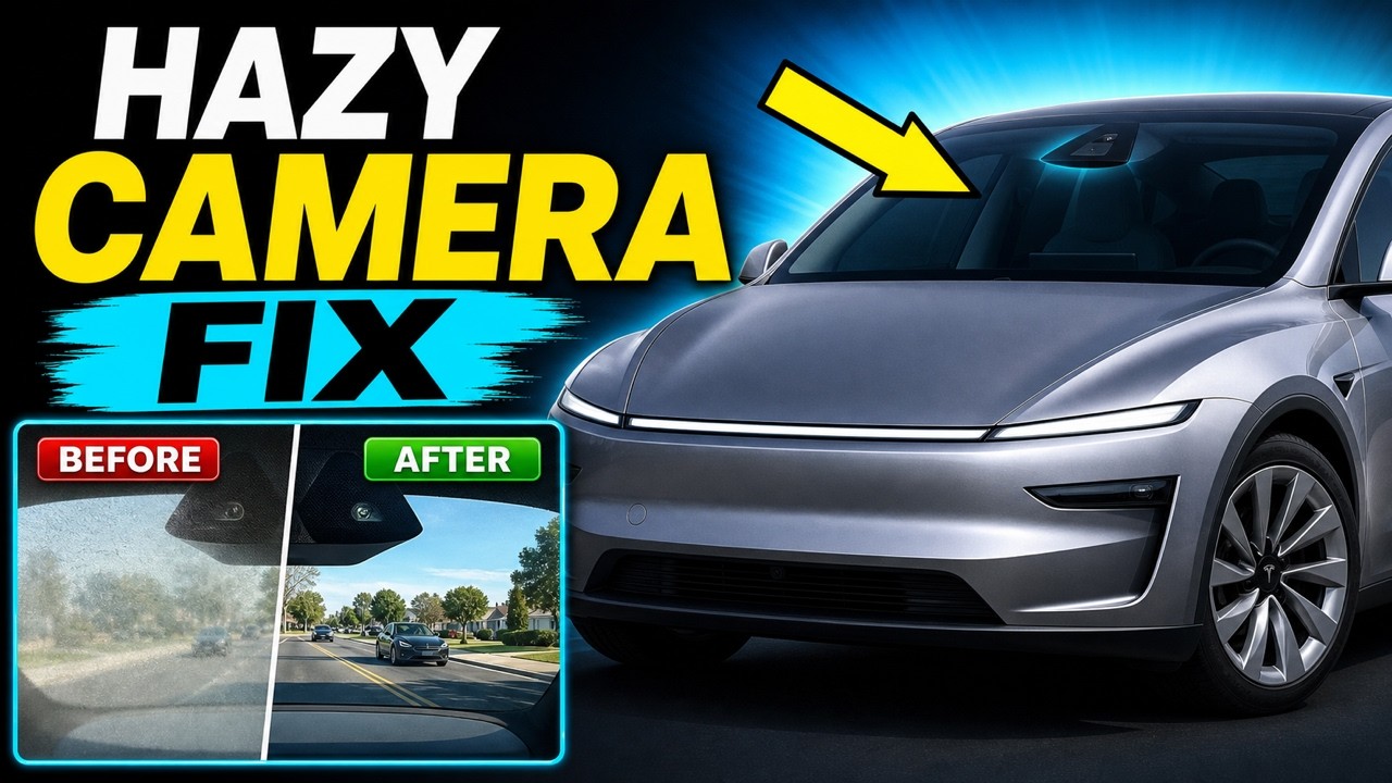 (Обновлено) Tesla Model 3 и Model Y — как очистить переднюю камеру и лобовое стекло, чтобы исправ...