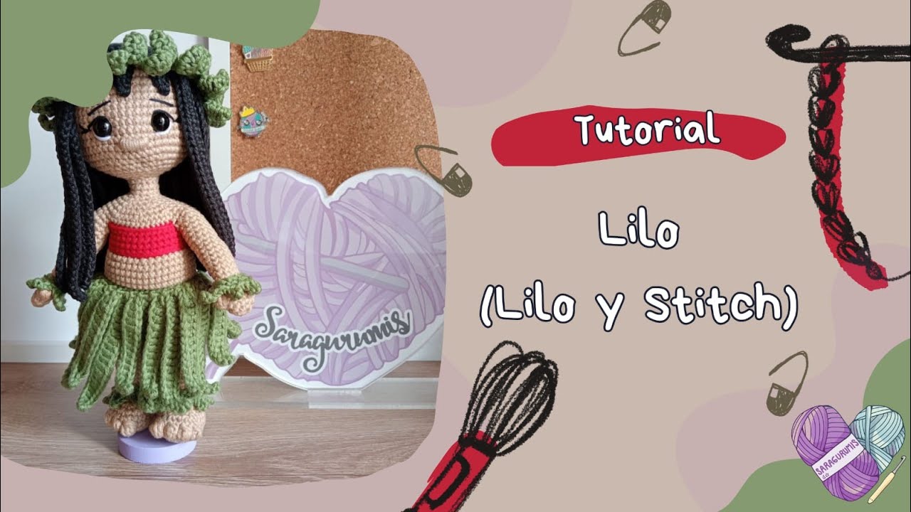 Lilo amigurumi tutorial paso a paso (Lilo y stitch)